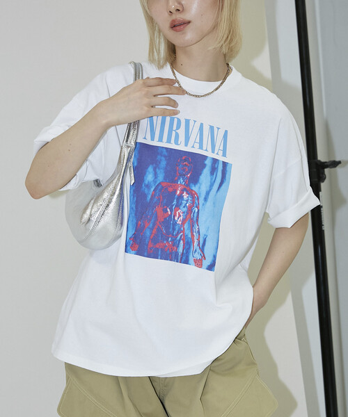 PUBLUX（パブリュクス） tシャツ NIRVANA SLIVER バンドTシャツ 限定