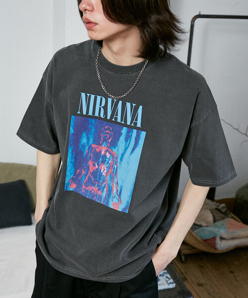 PUBLUX（パブリュクス） tシャツ NIRVANA SLIVER バンドTシャツ 限定