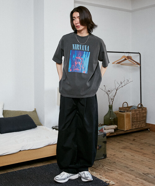 PUBLUX（パブリュクス） tシャツ NIRVANA SLIVER バンドTシャツ 限定