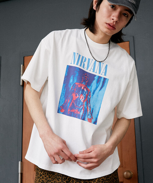 PUBLUX（パブリュクス） tシャツ NIRVANA SLIVER バンドTシャツ 限定
