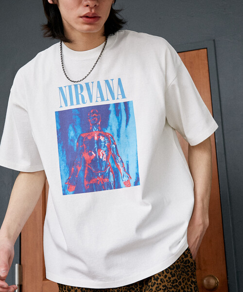 PUBLUX（パブリュクス） tシャツ NIRVANA SLIVER バンドTシャツ 限定