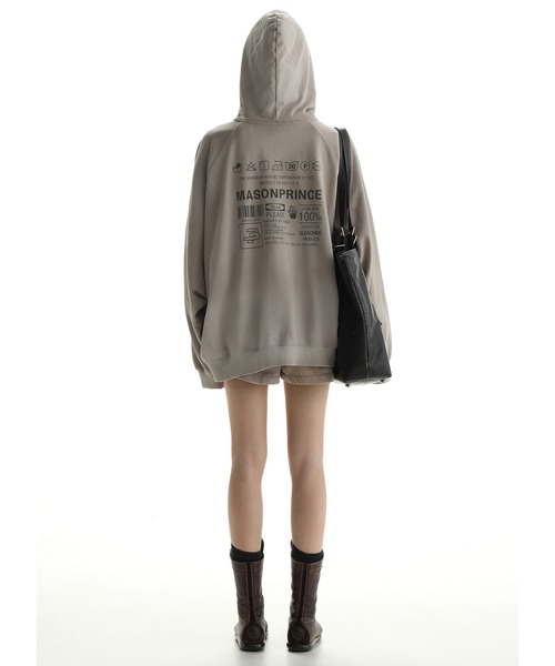 「MASONPRINCE」 ジップアップパーカー M ダークグレー メンズの画像