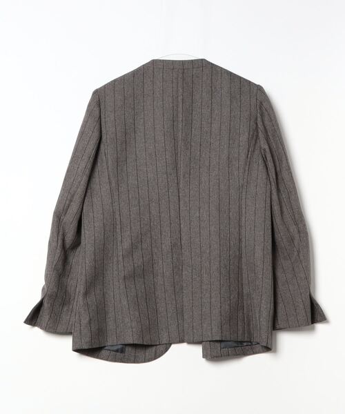 「Spick \u0026 Span」 ノーカラージャケット 36 グレー レディースの画像