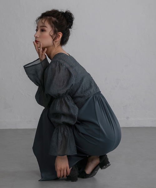 「birei」 コンビワンピース M ブラウン レディースの画像