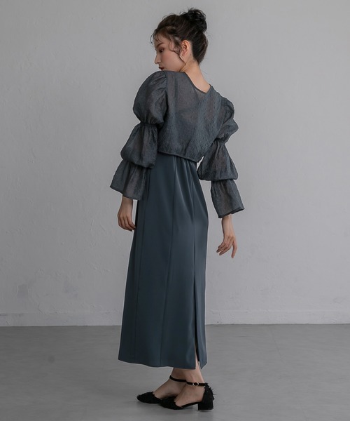 「birei」 コンビワンピース M ブラウン レディースの画像