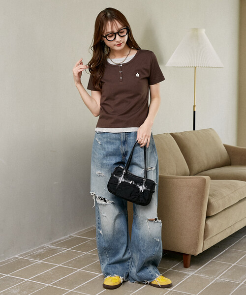 新品 マリークワント Tシャツ グレー MARY QUANT（マリークヮント） tシャツ マリークワント レディース