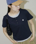 ヘンリーネック tシャツ 半袖 マリークワント...の詳細画像5