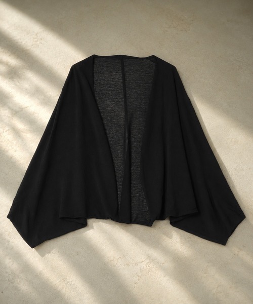 カーディガン drape dolman sleeve knit cardigan /ドレープドルマン