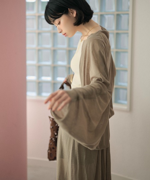 Plantation 94aw ウール カーディガン ドルマンスリーブ 90's カーディガン drape dolman sleeve knit cardigan /ドレープドルマン