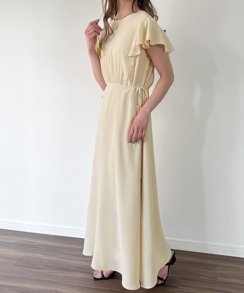 「junoah」 ノースリーブワンピース LARGE アイボリー レディース_画像4