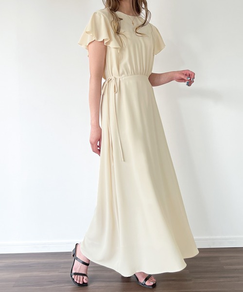 「junoah」 ノースリーブワンピース LARGE アイボリー レディース_画像5