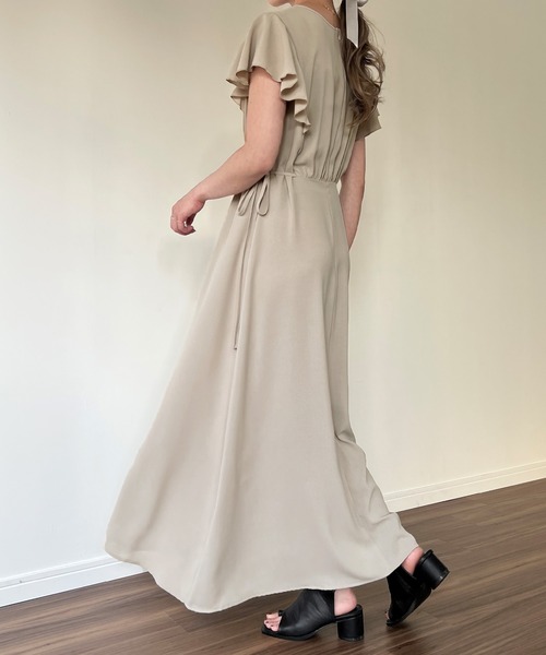 「junoah」 ノースリーブワンピース LARGE アイボリー レディース_画像9