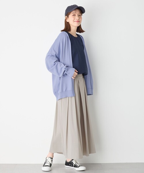 「ANY」 ニットカーディガン F ベージュ レディース_画像3