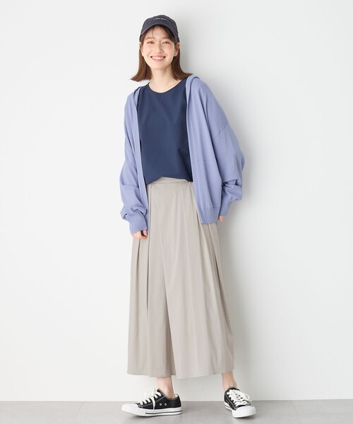 「ANY」 ニットカーディガン F ベージュ レディース_画像4
