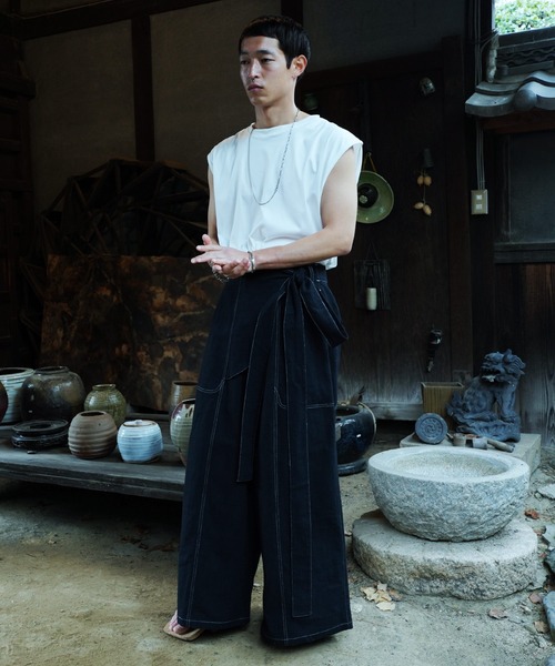 「Aphlotus」 パンツ MEDIUM アイボリー メンズ_画像6