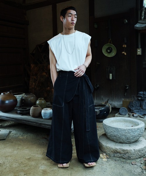 「Aphlotus」 パンツ MEDIUM アイボリー メンズ_画像7