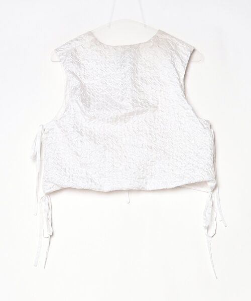 「CAROLINA GLASER」 ベスト ONE SIZE ホワイト レディース_画像2