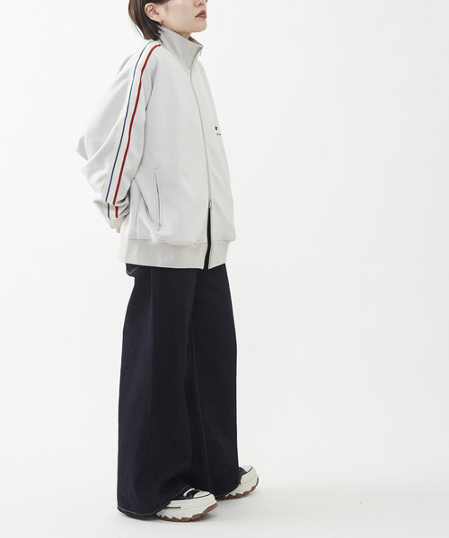 「CONVERSE TOKYO」 ジャージブルゾン MEDIUM ベージュ レディース_画像3
