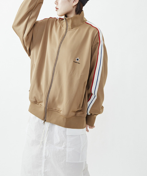 「CONVERSE TOKYO」 ジャージブルゾン MEDIUM ベージュ レディース_画像7