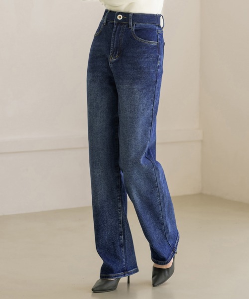 「DAY CLOSET」 デニムパンツ L ライトブルー レディース_画像2