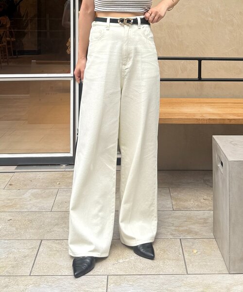 「Thevon」 デニムパンツ S ブラック レディース_画像2
