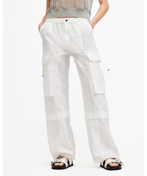 「ALLSAINTS」 カーゴパンツ 6 ホワイト レディース_画像9