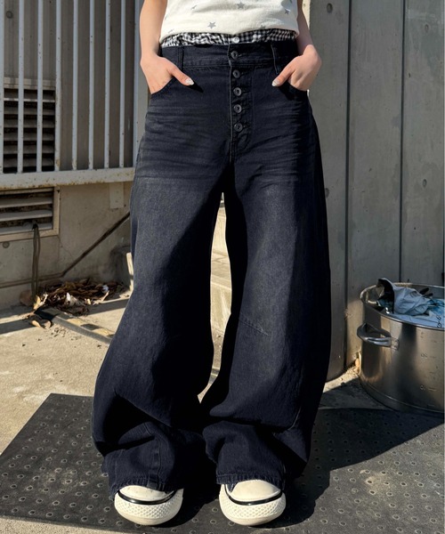「sedacle」 デニムパンツ LARGE ライトインディゴブルー メンズ_画像3