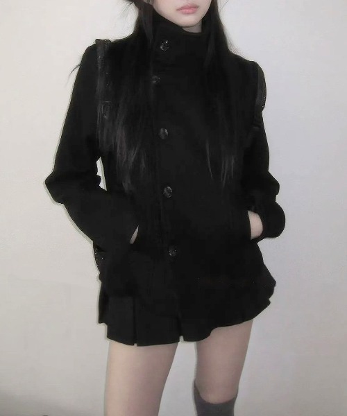 ピーコート pコート Short wool coat レディース : ZOZOTOWN Yahoo!店