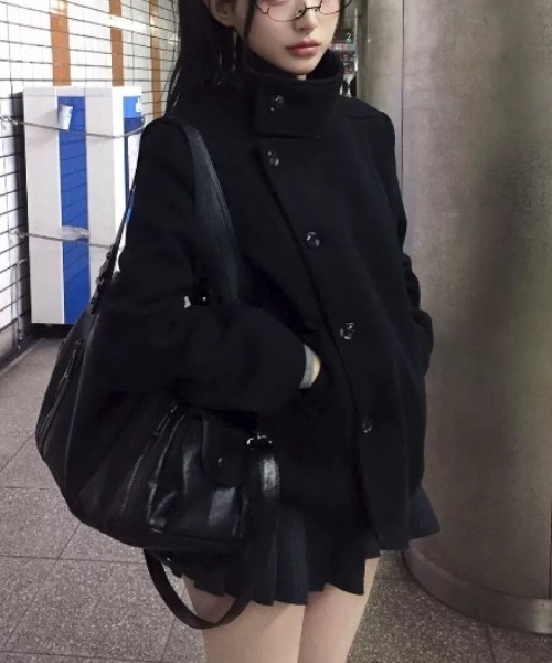 ピーコート pコート Short wool coat レディース : ZOZOTOWN Yahoo!店