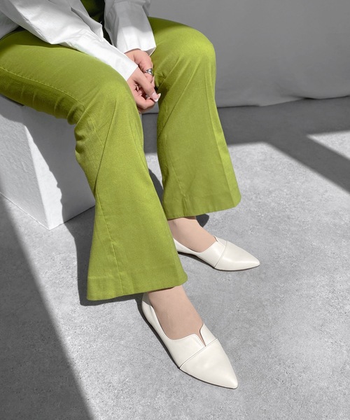 フォーマルシューズ ポインテッドトゥ 切り替え ドレスシューズ レディース | MAMIAN | 05