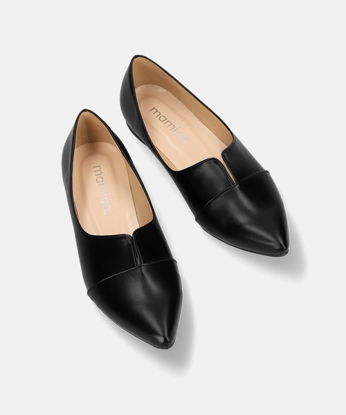 フォーマルシューズ ポインテッドトゥ 切り替え ドレスシューズ レディース | MAMIAN | 23