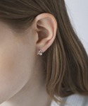 ピアス K10ホワイトゴールド しずく ピアス...の詳細画像3