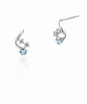 ピアス K10ホワイトゴールド しずく ピアス...の詳細画像1