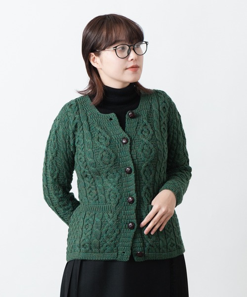 aran WOOLLEN MILLS（アランウーレンミルズ） カーディガン アラン模様