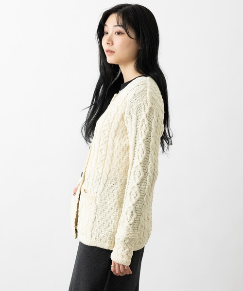 aran WOOLLEN MILLS（アランウーレンミルズ） カーディガン アラン模様