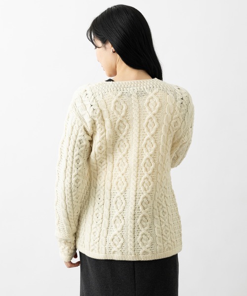 aran WOOLLEN MILLS（アランウーレンミルズ） カーディガン アラン模様