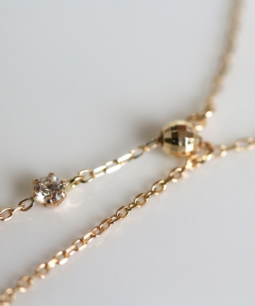 cui-cui ネックレス ダイヤモンド / オパール Y | K10YG レディース
