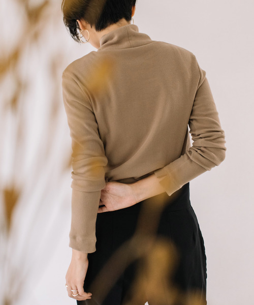 Liyoca tシャツ 「Liyoca」ドライスムースハイネックカットソー
