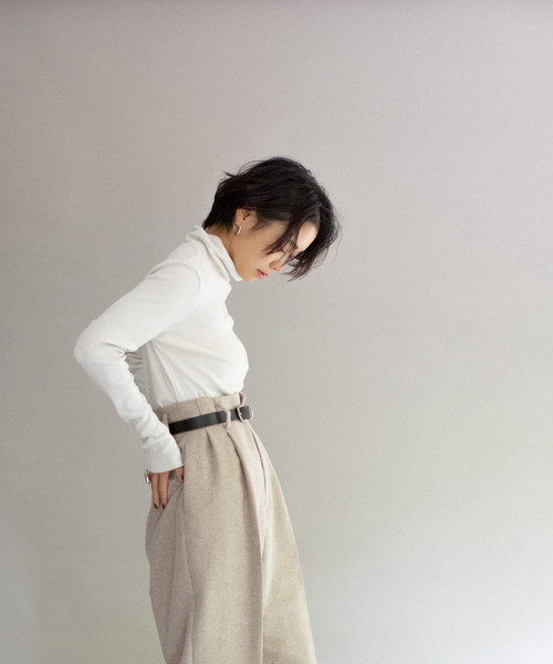 Liyoca tシャツ 「Liyoca」ドライスムースハイネックカットソー