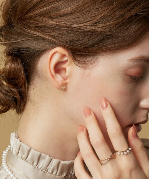 agete（アガット） ピアス K18ピアス レディース : ZOZOTOWN Yahoo!店