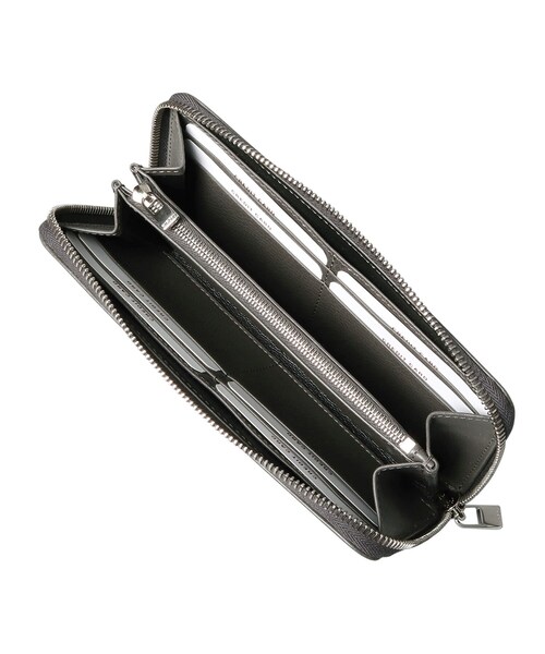 長財布 財布 「センプレ」長財布 ラウンドファスナー レザー ロング ウォレット 本革（商品番号：P25-50003） レディースの画像