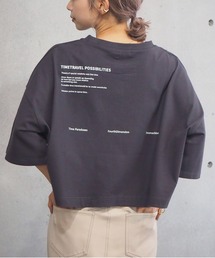 ショート丈Tシャツ tiptop tシャツ 「2025SS新色登場！」ショート丈前後プリントT