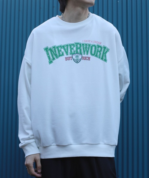 トレーナー スウェット HOOK -original- フロント英字プリント