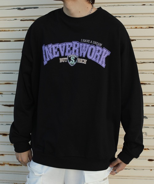 トレーナー スウェット HOOK -original- フロント英字プリント