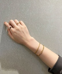 Jouete 指輪 リング ジェンダレスリング ブラックカルセドニー