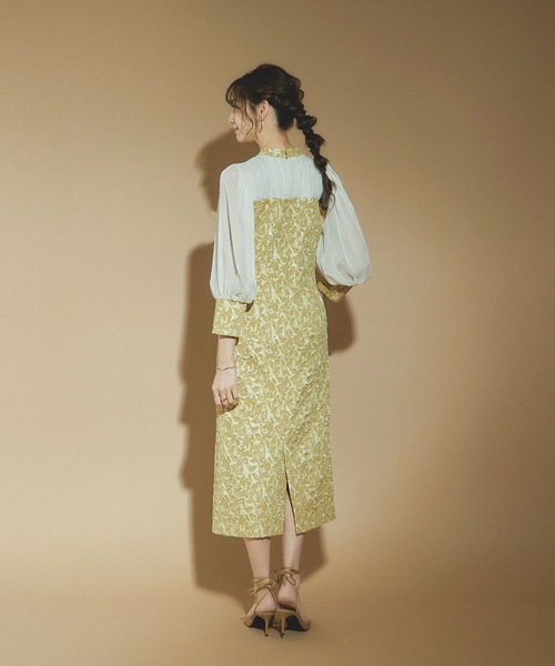 niana ドレス ジャガードIラインロングパーティードレス