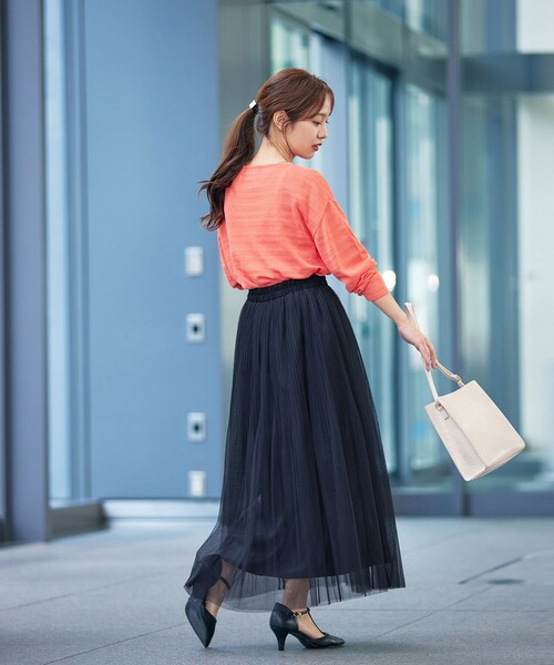 【regleam】インナー付きシアーニット ボートネックシアーニット｜BOAT NECK SHEER KNITの通販｜regleam