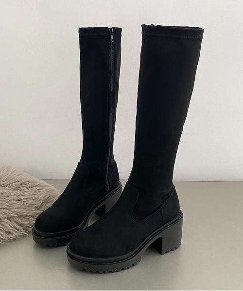 Shoes in Closet ブーツ 厚底 ヒールアップ フィット ストレッチ