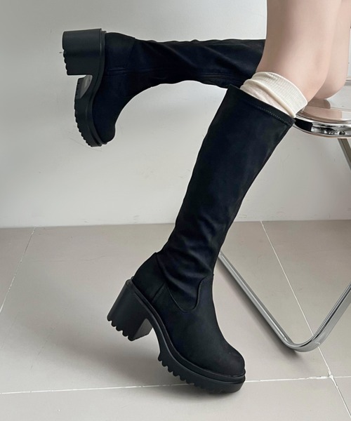Shoes in Closet（シュークロ） ブーツ 厚底 ヒールアップ フィット
