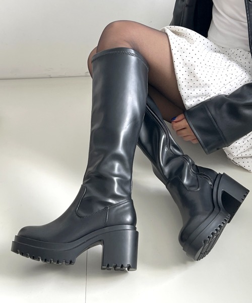 Shoes in Closet（シュークロ） ブーツ 厚底 ヒールアップ フィット